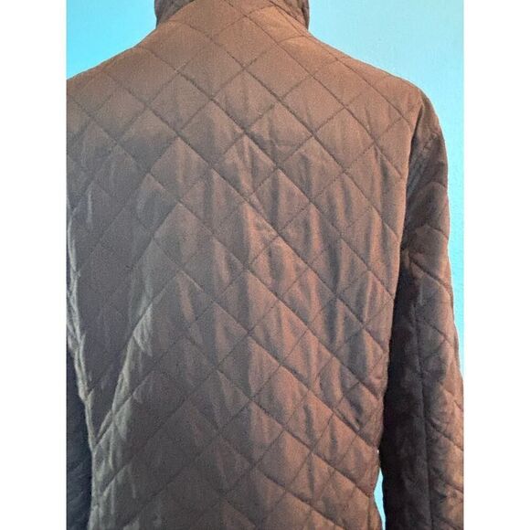 LRL Ralph Lauren Equestrian Lining Quilted Black Jacket Double Vent Small - Picture 7 of 12